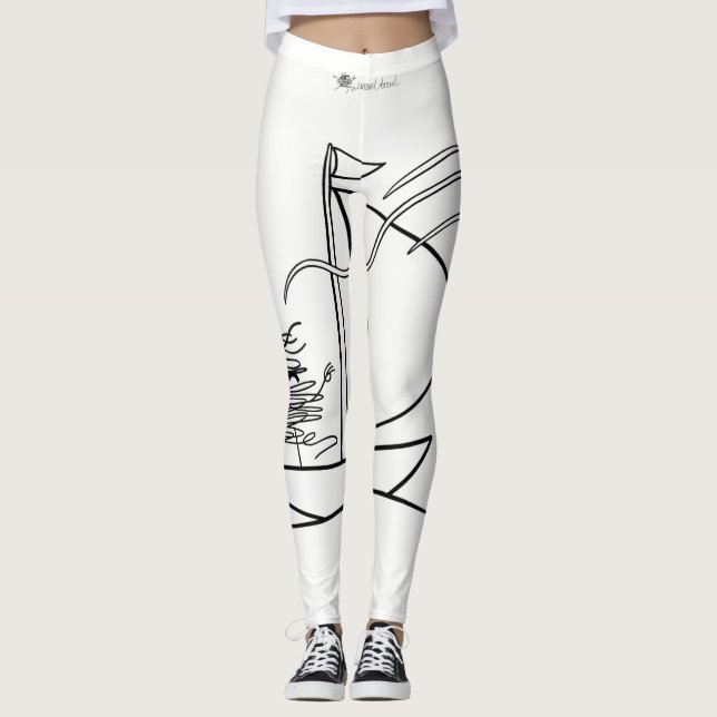 Leggings La navigation avec se démêlent le voyage (Devant)