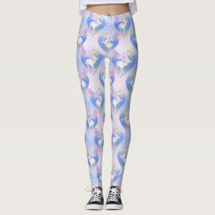 Leggings La nuit magique princesse licorne coeurs
