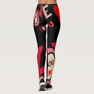 Leggings La Saint-Valentin, les jambes longues