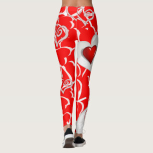 Leggings La Saint-Valentin, les jambes longues