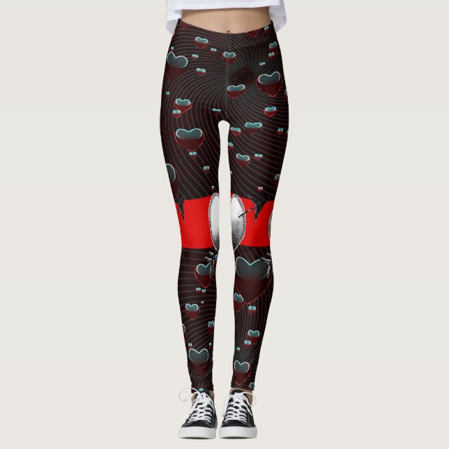 Leggings La Saint-Valentin Longtemps (Devant)