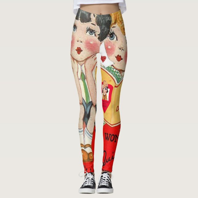 Leggings La Saint-Valentin Longtemps (Devant)