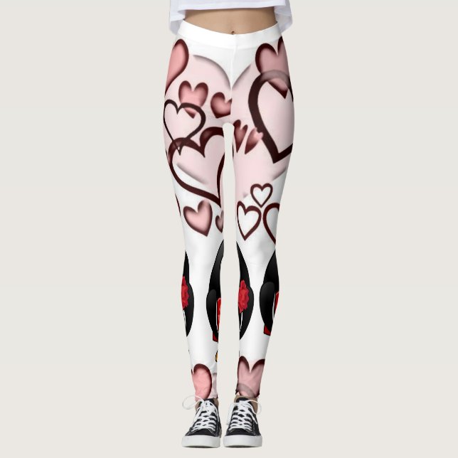 Leggings La Saint-Valentin Longtemps (Devant)