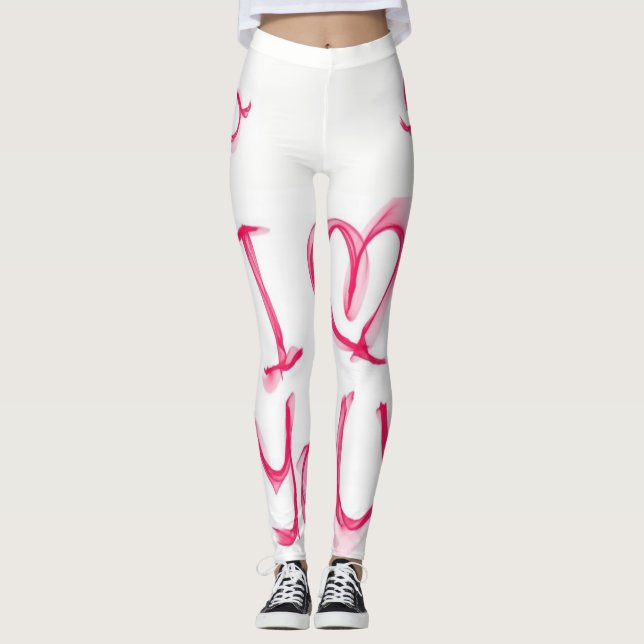 Leggings La Saint-Valentin Longtemps (Devant)