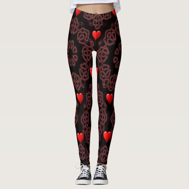 Leggings La Saint-Valentin Longtemps (Devant)