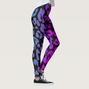 Leggings La série léopard multicolore Design 1
