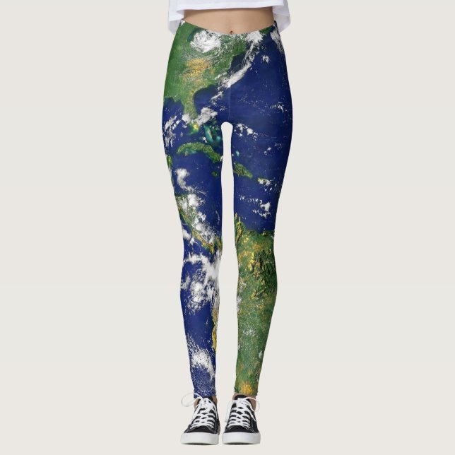 Leggings La TERRE de PLANÈTE des guêtres des filles de (Devant)
