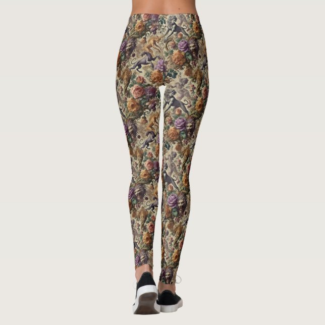 Leggings La verdure sauvage - gothique victorien (Dos)