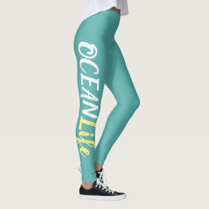 Leggings LA VIE DES OCÉANS tropicaux  