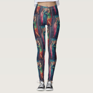Leggings La Visitation par Pontormo Art Fin Maniériste