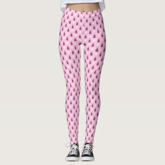 Leggings Ladybugs rose