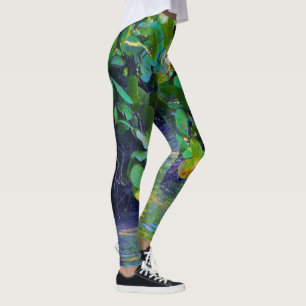 Leggings Lagune de la mangrove avec des raisins de mer