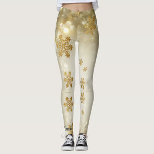 Leggings Laisser neiger Légendes Snowflakes Pantalons Cute