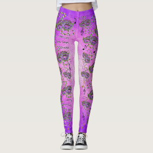 Leggings Laissez le bon petit pain de périodes - mardi gras