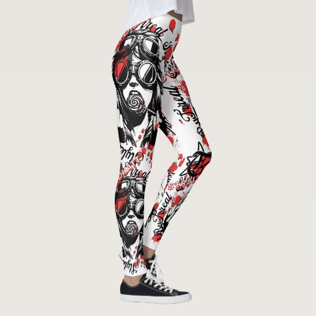 Leggings Laissez votre expression parler dans votre mode (Droite)