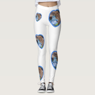 Leggings Lapin de la Hollande Lop et son hippopotame de