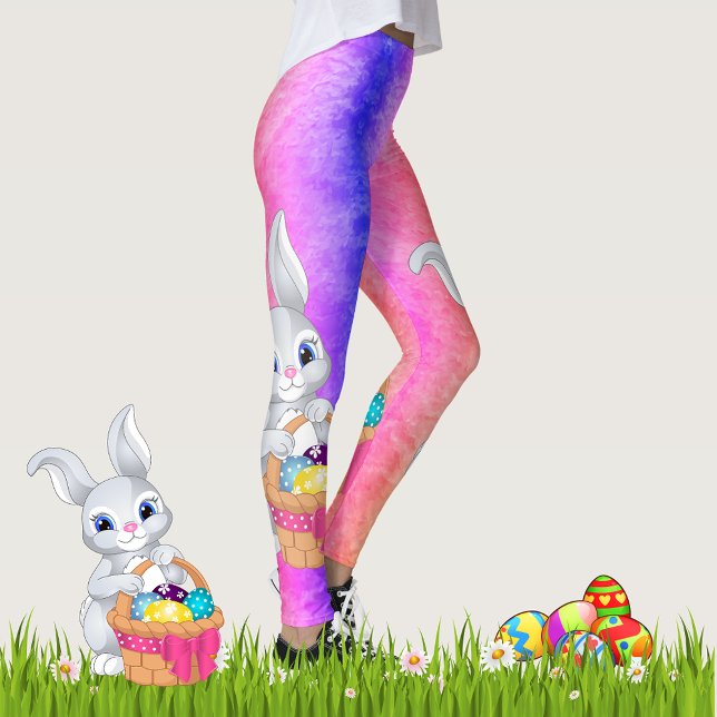 Leggings Lapin de Pâques Déchirons Oeufs Colorés Légendes a (Créateur téléchargé)