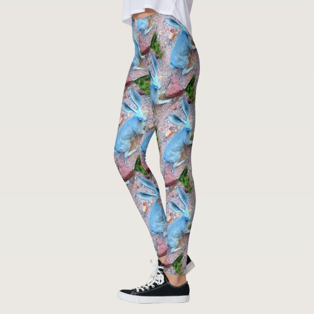 Leggings lapins bleus de lièvre (Gauche)