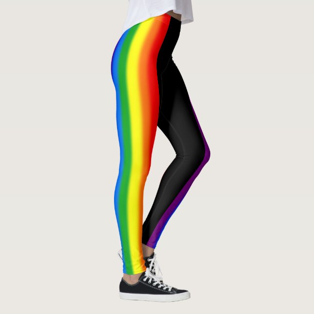 Leggings L'arc-en-ciel en pastel barre l'appui du gay pride (Droite)