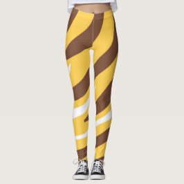 Leggings l'art abstrait tigre