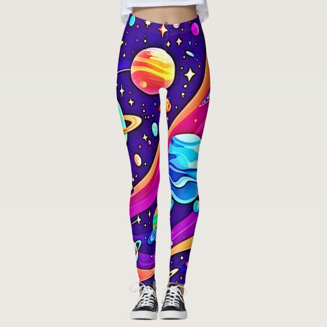 Leggings L'art de l'harmonie cosmique (Devant)