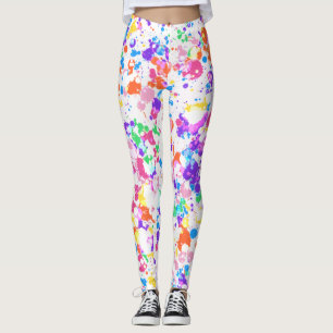 Leggings L'art d'éclaboussure d'arc-en-ciel coloré