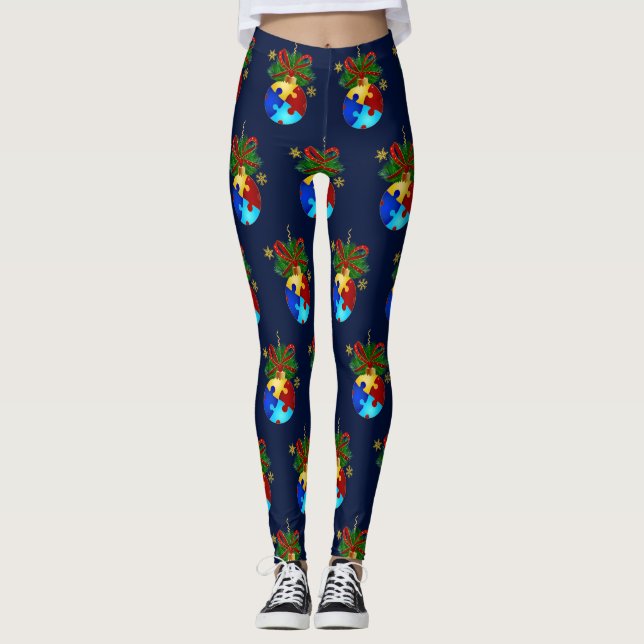 Leggings L'autisme de Noël (Devant)