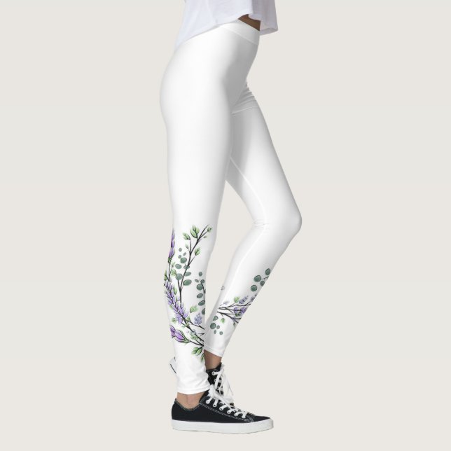 Leggings Lavande et Eucalyptus (Droite)