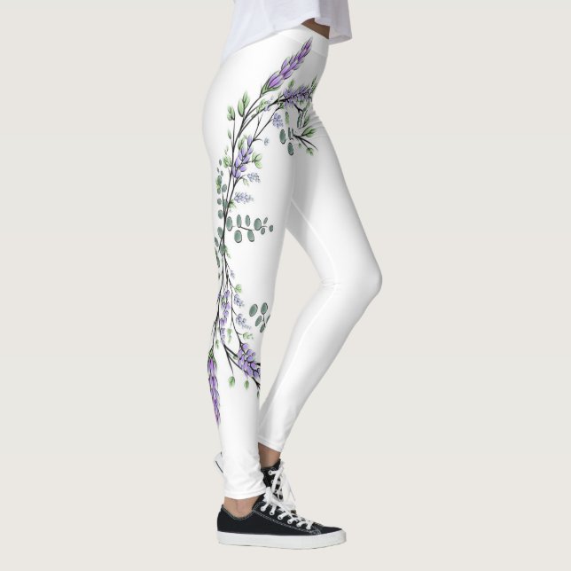 Leggings Lavande et Eucalyptus (Droite)