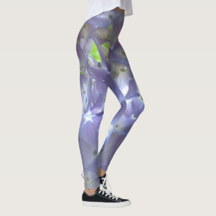 Leggings Lavender Hydrangeas