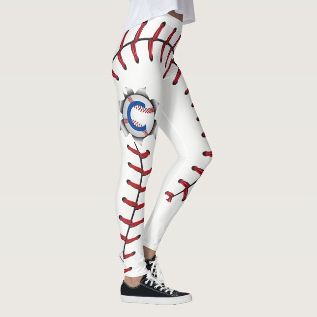 Leggings Le base-ball pique la saison (Droite)