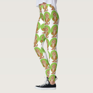 Leggings Le chat d'oeil de tigre de sports personnalisent
