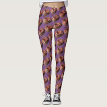 Le chocolat de pantalon de yoga arrosent le motif