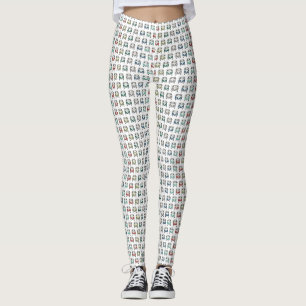 Leggings le cru classique frais de motif d'autobus a