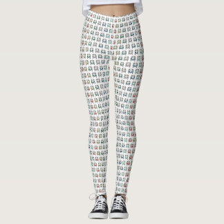 Leggings le cru classique frais de motif d'autobus a
