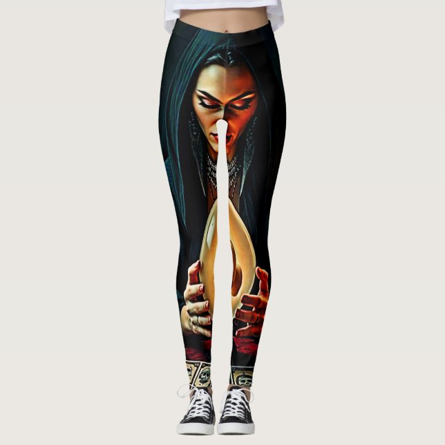 Leggings Le design des secrets interdits de l'avenir (Devant)