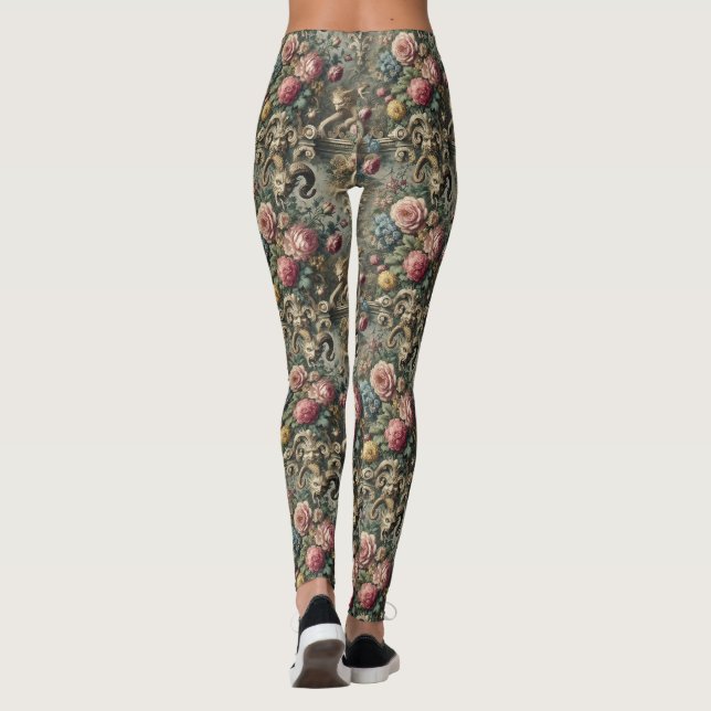 Leggings Le Devourer de Bloom & Bone - gothique victorien (Dos)