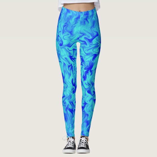 Leggings Le feu bleu (Devant)