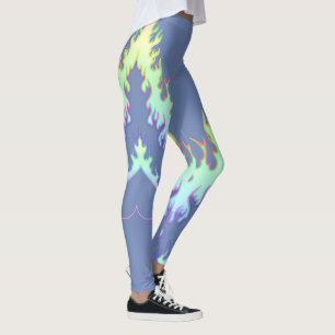 Leggings Le feu de coeur : Guêtres : Arc-en-ciel de
