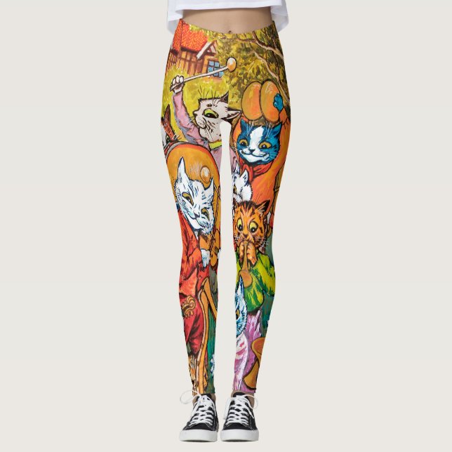 Leggings Le groupe joue, Louis Wain (Devant)