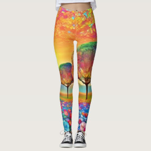 Leggings Le kaléidoscope de Sunset Nature