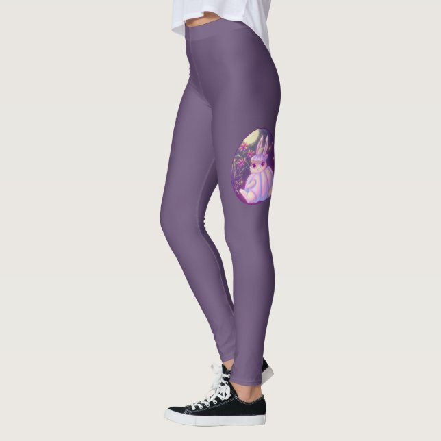 Leggings Le Lapin Blanc De Costume Citrouille Dans L'Oeuvre (Gauche)