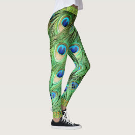 Leggings Le paon fait varier le pas des guêtres exotiques