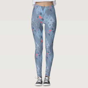 Leggings Le patchwork bleu vif