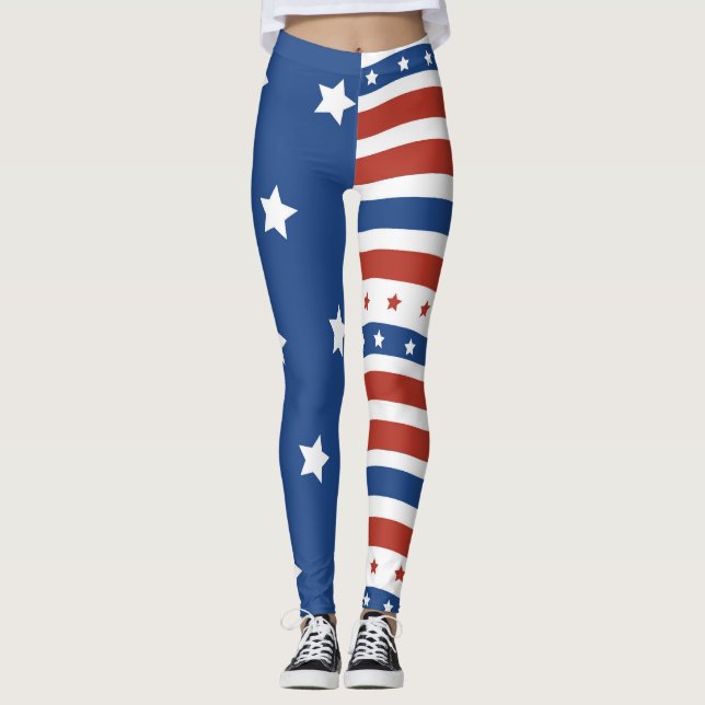 Leggings Le patriote américain gardent la grande vieille (Devant)