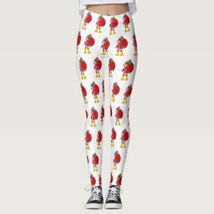 Leggings Le Père Noël porte de grosses bottes jaunes