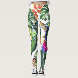 Leggings Le perroquet et le colibri