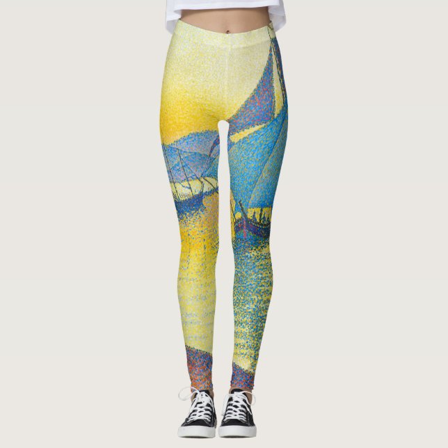 Leggings Le port au coucher du soleil, Signac (Devant)