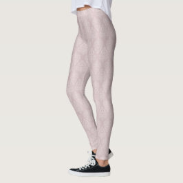 Leggings Le rose de damassé rougissent