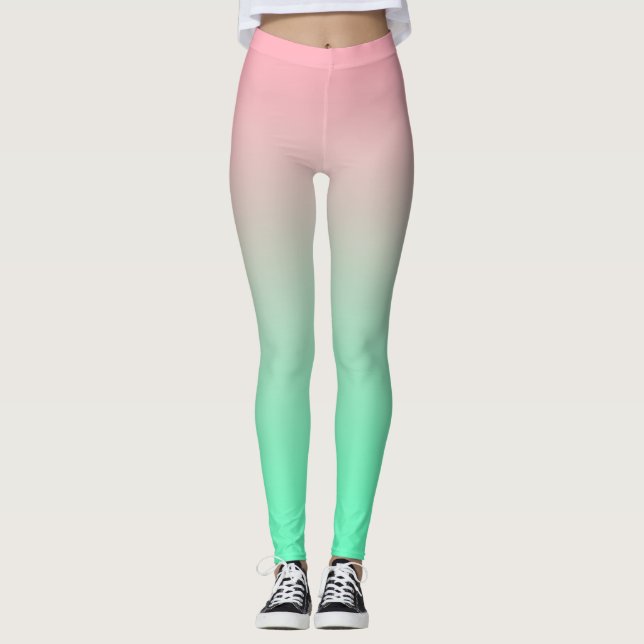 Leggings Le rose pastel et le vert pâle devraient toujours  (Devant)